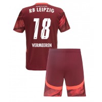 RB Leipzig Arthur Vermeeren #18 Auswärts Trikotsatz Kinder 2024-25 Kurzarm (+ Kurze Hosen)